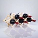 Range bouteille en bois clair