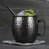 Zwart Moscow Mule cocktailglas